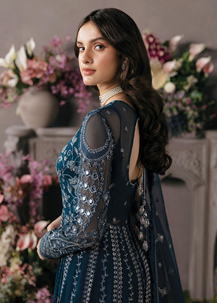 La Fuchsia By Afrozeh Embroidered Chiffon Suits Unstitched 3 Piece AF23LFS ALF-23-V1-02 Yale - Luxury Formal Collection