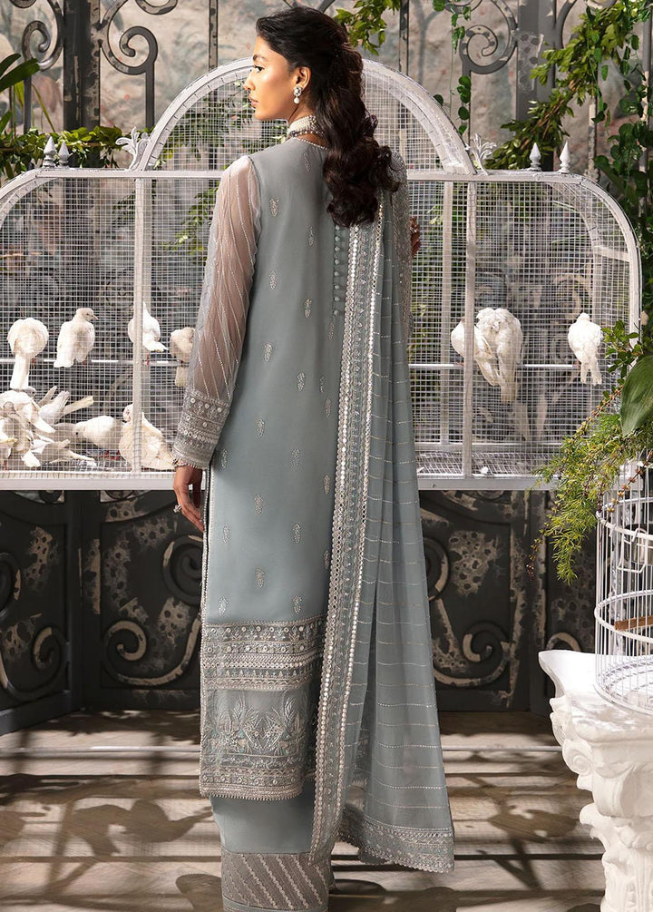 La Fuchsia By Afrozeh Embroidered Chiffon Suits Unstitched 3 Piece AF24LF D-01 Coraline - Wedding Collection