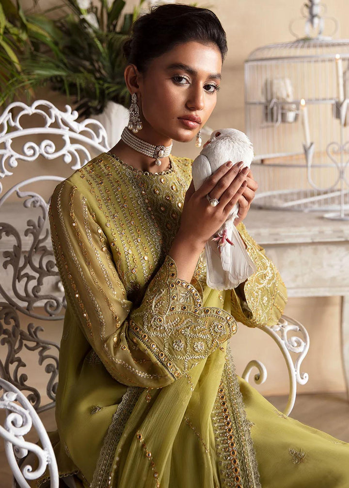 La Fuchsia By Afrozeh Embroidered Chiffon Suits Unstitched 3 Piece AF24LF D-02 Diora - Wedding Collection