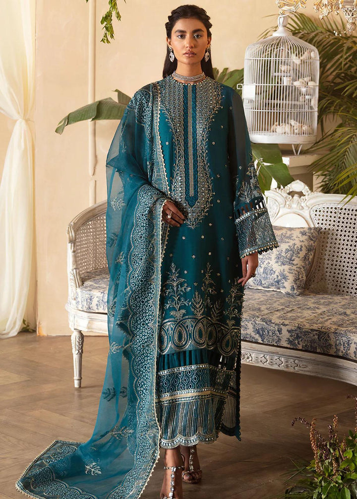 La Fuchsia By Afrozeh Embroidered Chiffon Suits Unstitched 3 Piece AF24LF D-03 Liana - Wedding Collection