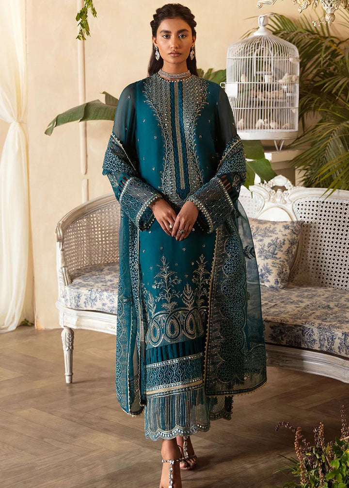 La Fuchsia By Afrozeh Embroidered Chiffon Suits Unstitched 3 Piece AF24LF D-03 Liana - Wedding Collection