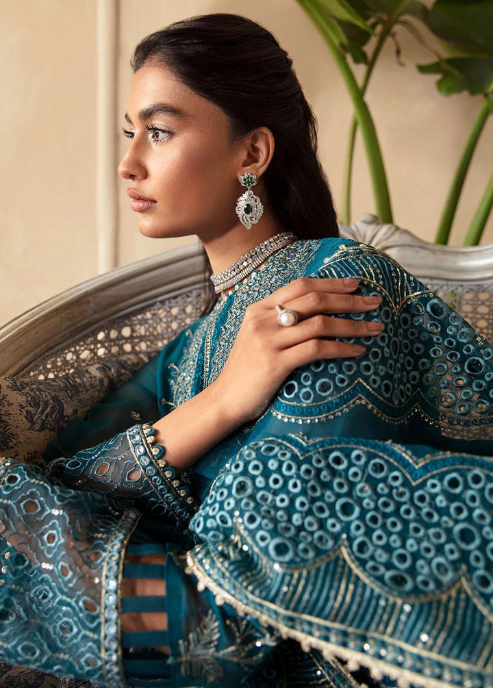 La Fuchsia By Afrozeh Embroidered Chiffon Suits Unstitched 3 Piece AF24LF D-03 Liana - Wedding Collection