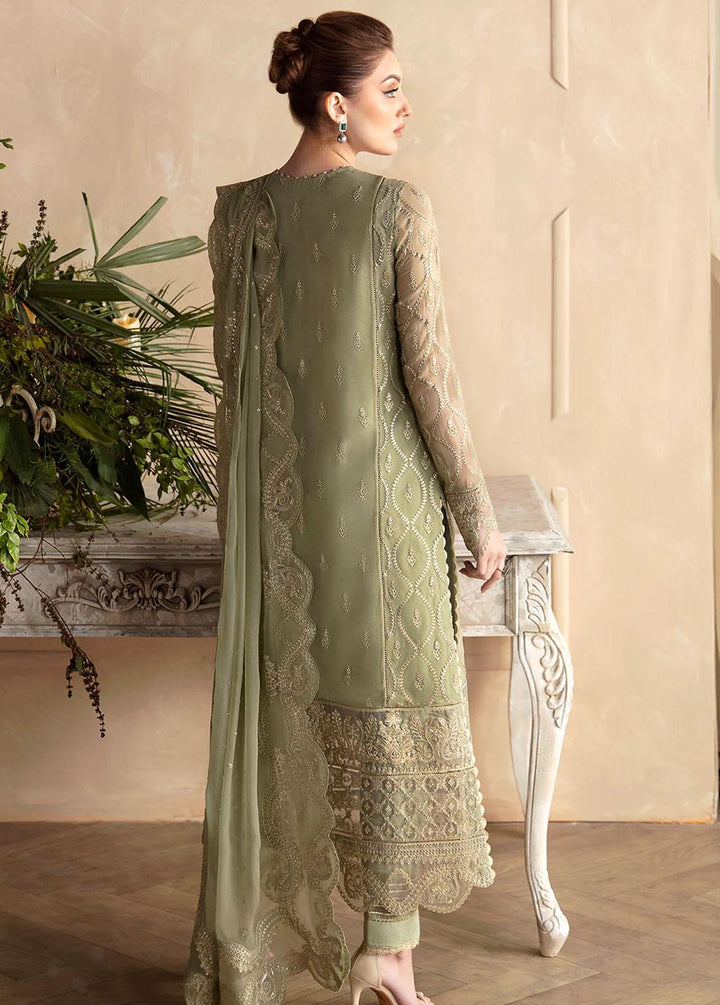 La Fuchsia By Afrozeh Embroidered Chiffon Suits Unstitched 3 Piece AF24LF D-06 Cassia - Wedding Collection