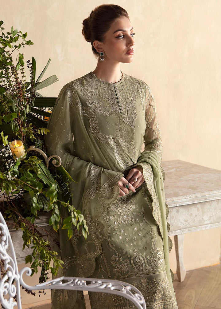 La Fuchsia By Afrozeh Embroidered Chiffon Suits Unstitched 3 Piece AF24LF D-06 Cassia - Wedding Collection