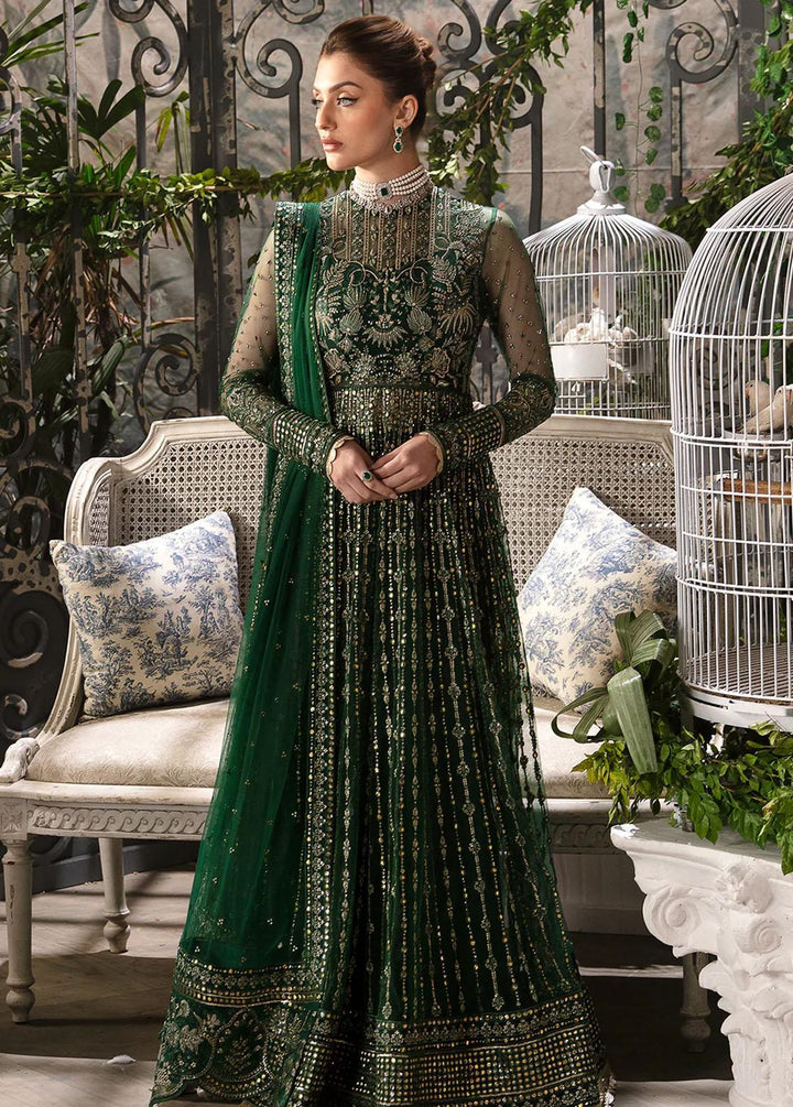 La Fuchsia By Afrozeh Embroidered Net Suits Unstitched 3 Piece AF24LF D-08 Fiora - Wedding Collection
