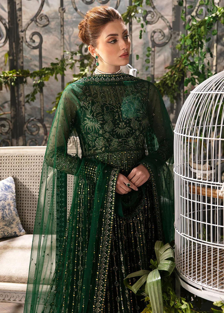 La Fuchsia By Afrozeh Embroidered Net Suits Unstitched 3 Piece AF24LF D-08 Fiora - Wedding Collection