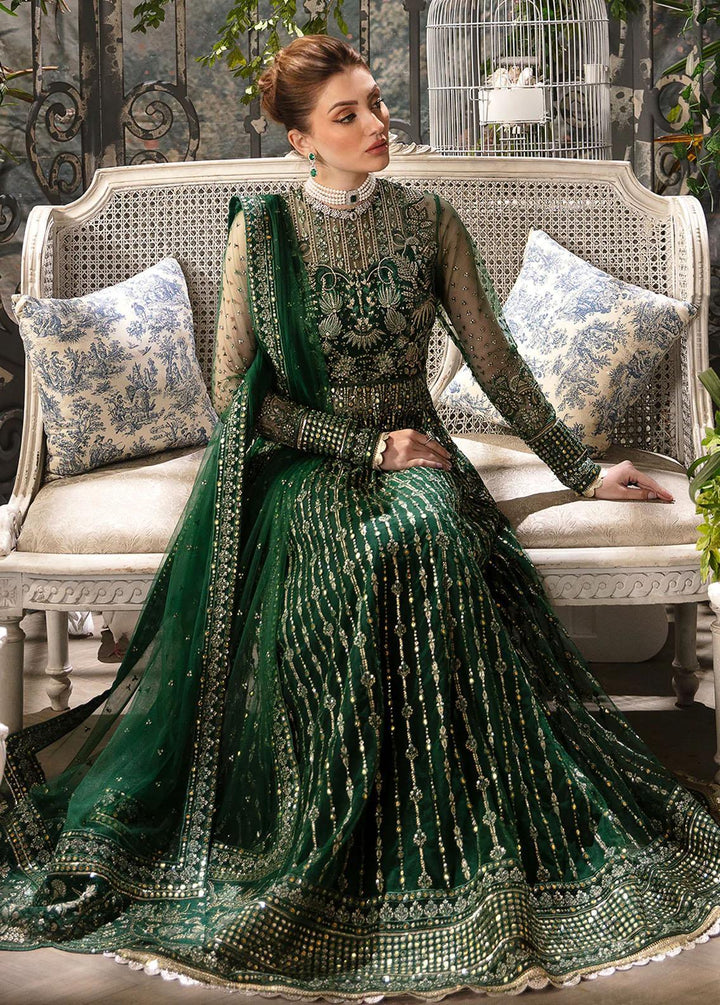 La Fuchsia By Afrozeh Embroidered Net Suits Unstitched 3 Piece AF24LF D-08 Fiora - Wedding Collection