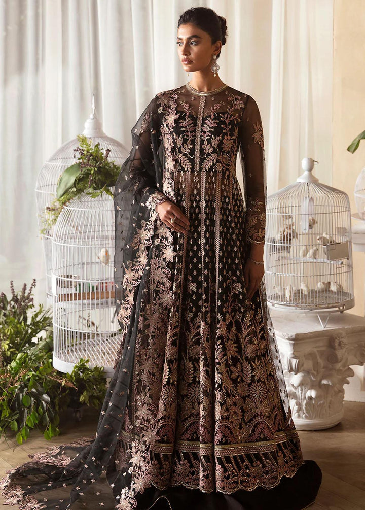 La Fuchsia By Afrozeh Embroidered Net Suits Unstitched 3 Piece AF24LF D-09 Kaya - Wedding Collection