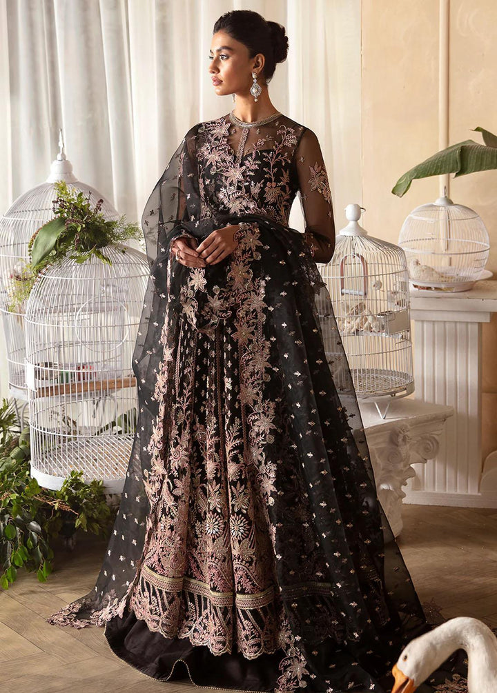 La Fuchsia By Afrozeh Embroidered Net Suits Unstitched 3 Piece AF24LF D-09 Kaya - Wedding Collection