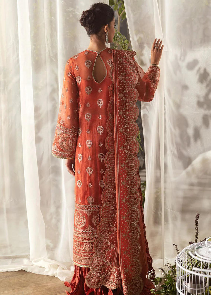La Fuchsia By Afrozeh Embroidered Organza Suits Unstitched 3 Piece AF24LF D-10 Sierra - Wedding Collection