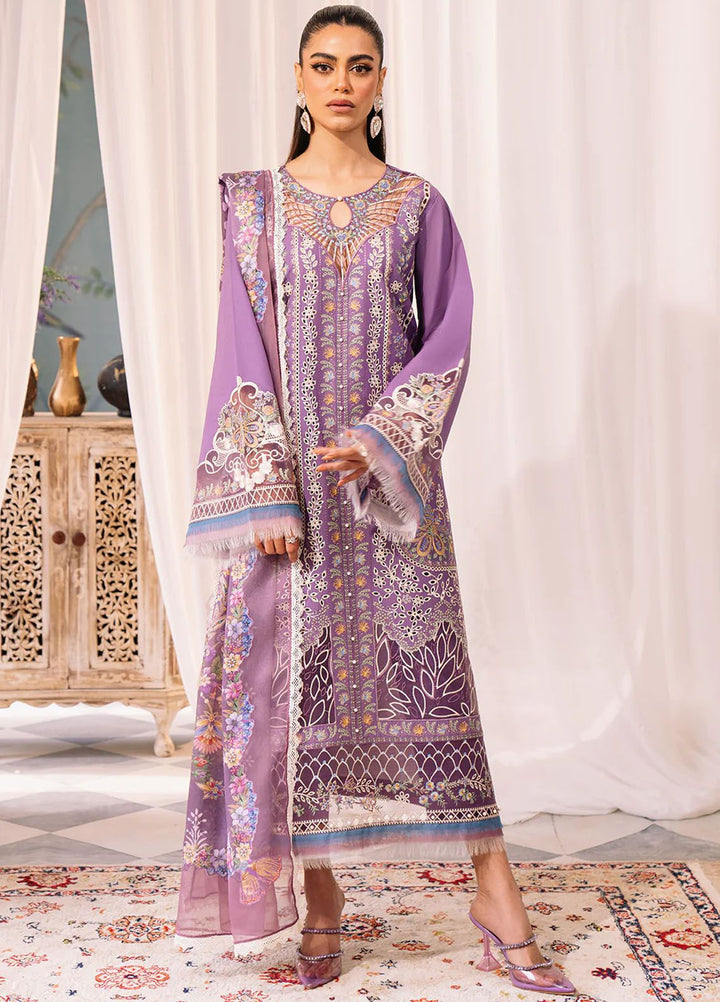 La Hira by Bin Ilyas Embroidered Lawn Suits Unstitched 3 Piece BI24LH 201B - Summer Collection
