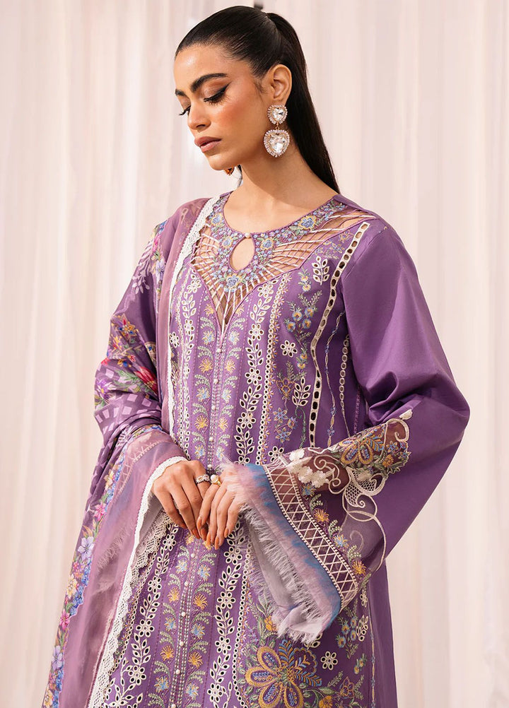 La Hira by Bin Ilyas Embroidered Lawn Suits Unstitched 3 Piece BI24LH 201B - Summer Collection