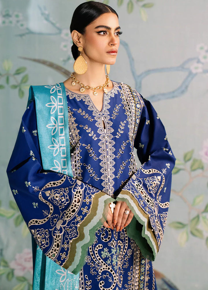 La Hira by Bin Ilyas Embroidered Lawn Suits Unstitched 3 Piece BI24LH 202A - Summer Collection