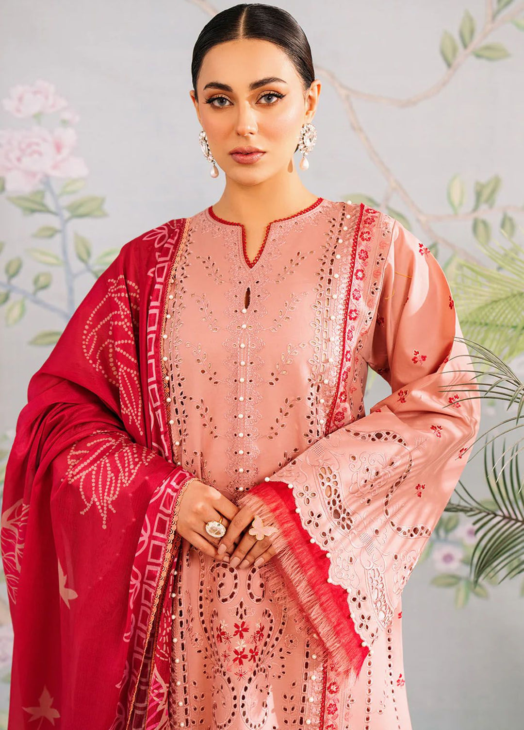 La Hira by Bin Ilyas Embroidered Lawn Suits Unstitched 3 Piece BI24LH 202B - Summer Collection