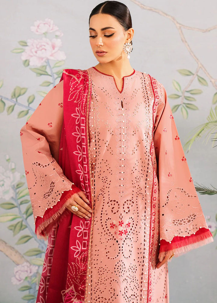 La Hira by Bin Ilyas Embroidered Lawn Suits Unstitched 3 Piece BI24LH 202B - Summer Collection