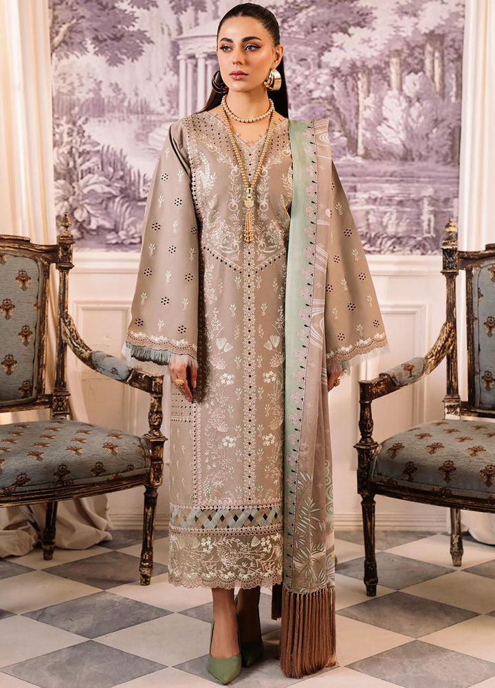 La Hira by Bin Ilyas Embroidered Lawn Suits Unstitched 3 Piece BI24LH 203A - Summer Collection