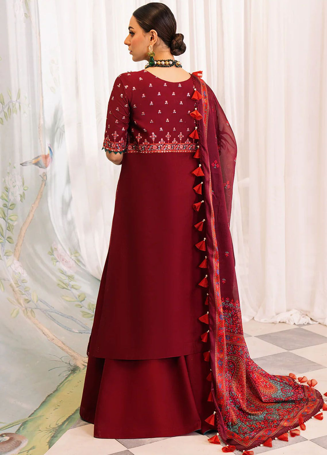 La Hira by Bin Ilyas Embroidered Lawn Suits Unstitched 3 Piece BI24LH 204A - Summer Collection