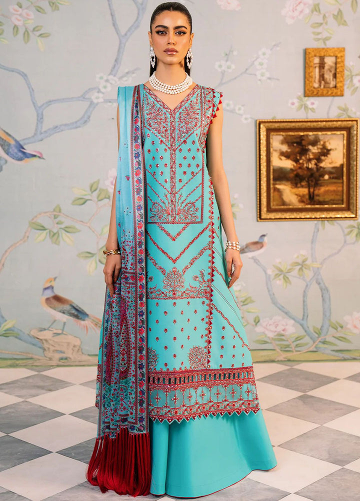 La Hira by Bin Ilyas Embroidered Lawn Suits Unstitched 3 Piece BI24LH 204B - Summer Collection