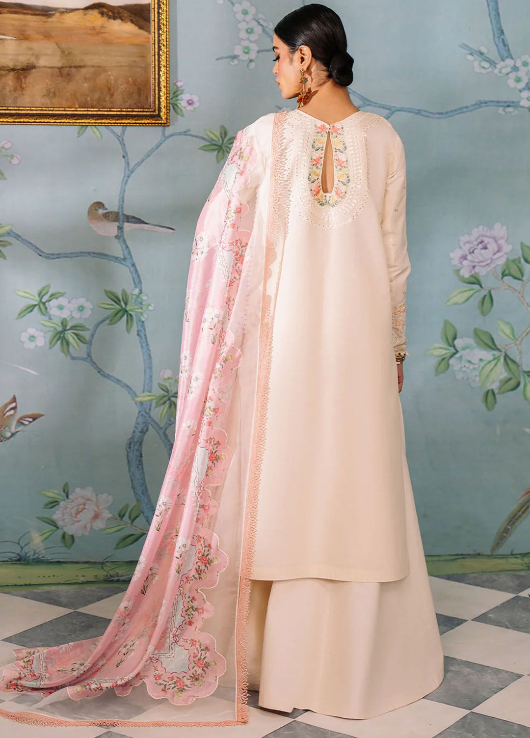 La Hira by Bin Ilyas Embroidered Lawn Suits Unstitched 3 Piece BI24LH 205A - Summer Collection