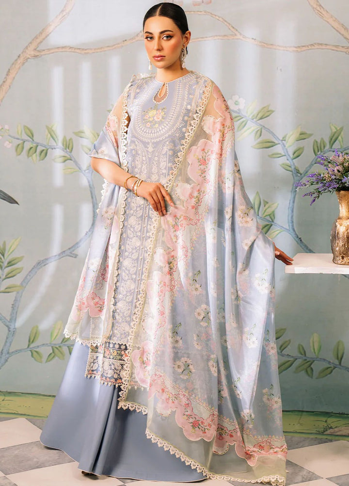 La Hira by Bin Ilyas Embroidered Lawn Suits Unstitched 3 Piece BI24LH 205B - Summer Collection