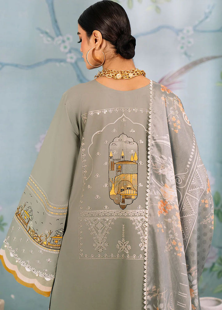 La Hira by Bin Ilyas Embroidered Lawn Suits Unstitched 3 Piece BI24LH 206A - Summer Collection