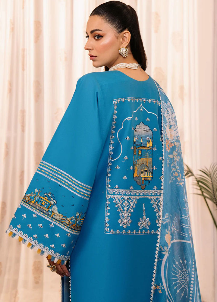 La Hira by Bin Ilyas Embroidered Lawn Suits Unstitched 3 Piece BI24LH 206B - Summer Collection