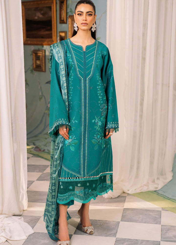 La Hira by Bin Ilyas Embroidered Lawn Suits Unstitched 3 Piece BI24LH 207A - Summer Collection