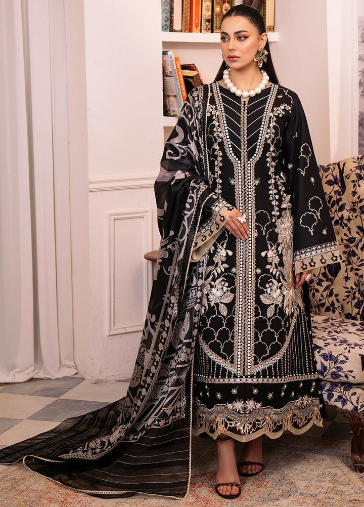 La Hira by Bin Ilyas Embroidered Lawn Suits Unstitched 3 Piece BI24LH 207B - Summer Collection