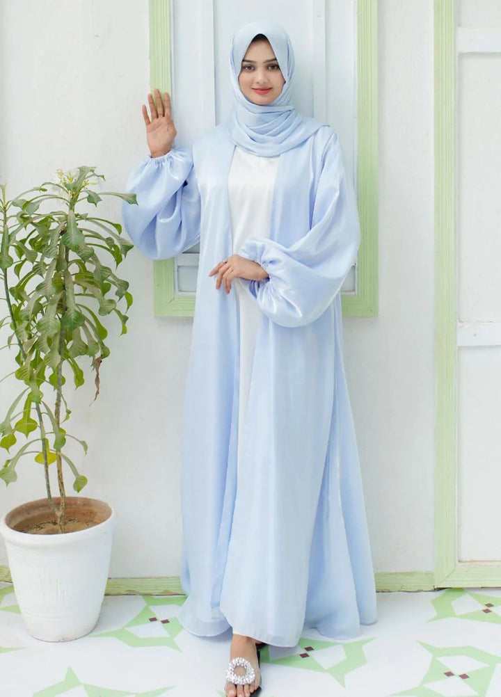 La Khilaba Pret Plain Lava Silk Abaya Stardust