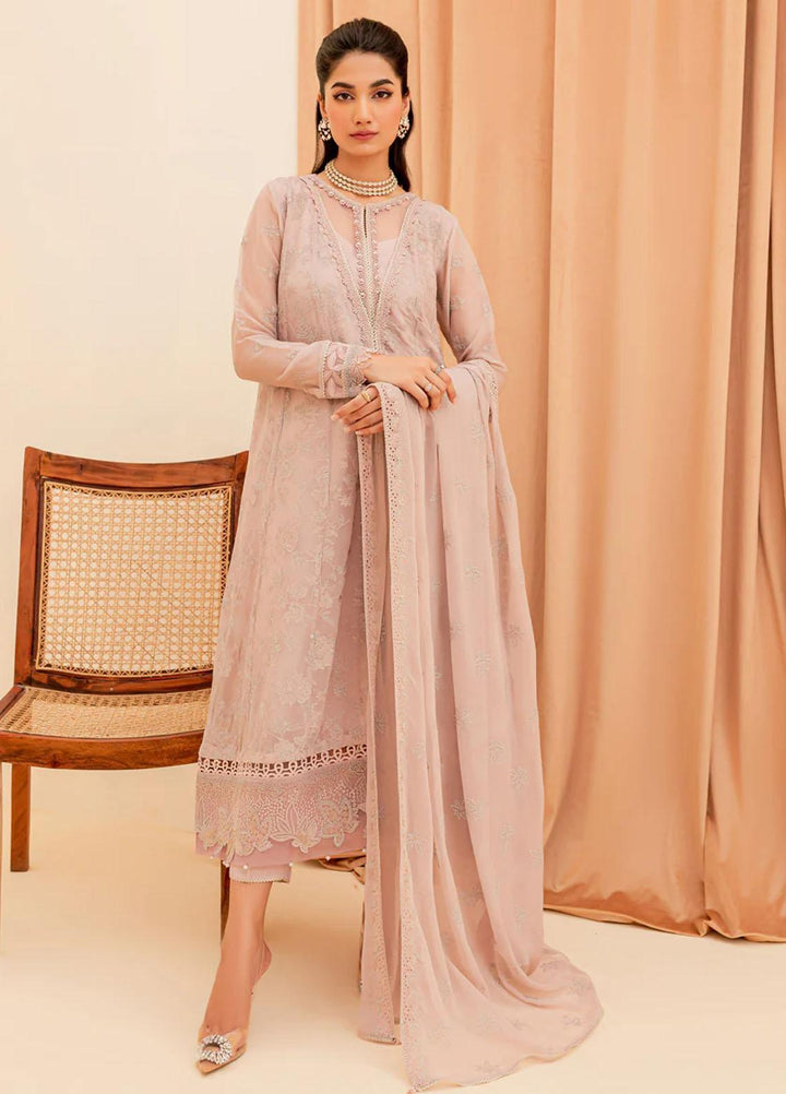 La Mode By Xenia Formals Embroidered Chiffon Suits Unstitched 3 Piece XE23LM Alaya - Luxury Collection