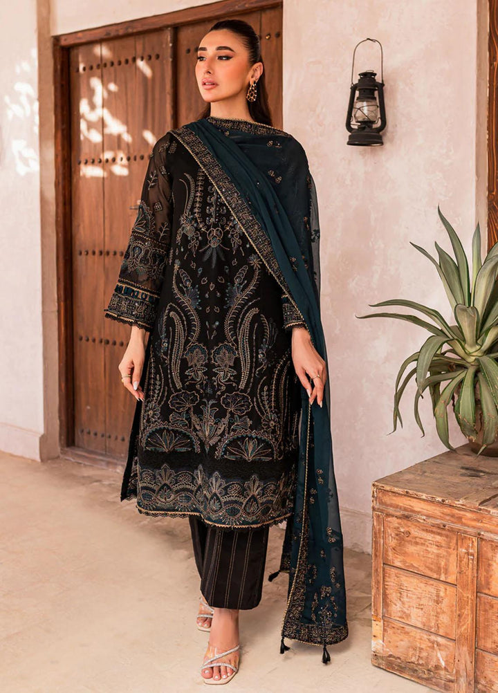 La Mode By Xenia Formals Embroidered Chiffon Suits Unstitched 3 Piece XE23LM Ciya - Luxury Collection
