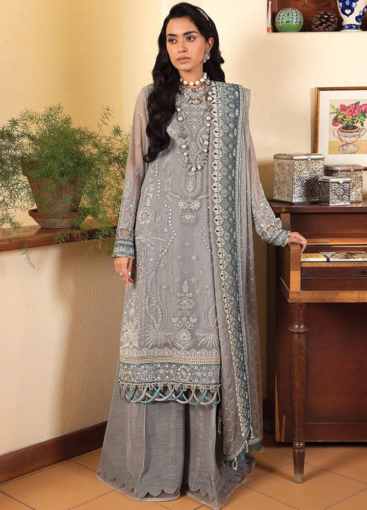 La Mode By Xenia Formals Embroidered Chiffon Suits Unstitched 3 Piece XE23LM D-01 Matilda - Luxury Collection