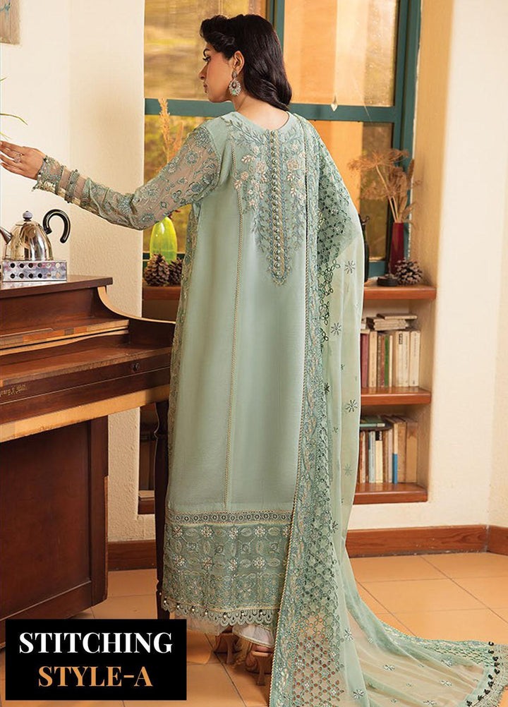 La Mode By Xenia Formals Embroidered Chiffon Suits Unstitched 3 Piece XE23LM D-03 Olga - Luxury Collection