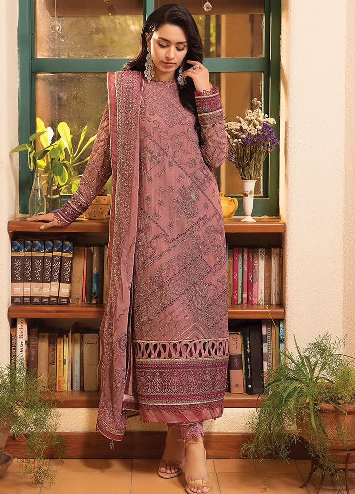 La Mode By Xenia Formals Embroidered Chiffon Suits Unstitched 3 Piece XE23LM D-05 Edda - Luxury Collection