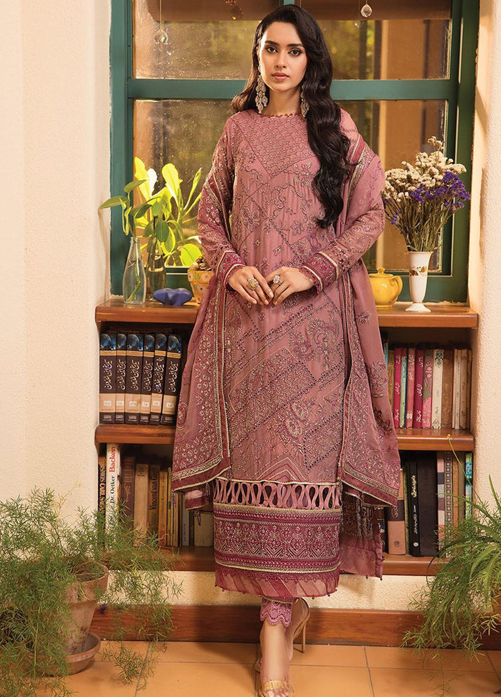 La Mode By Xenia Formals Embroidered Chiffon Suits Unstitched 3 Piece XE23LM D-05 Edda - Luxury Collection