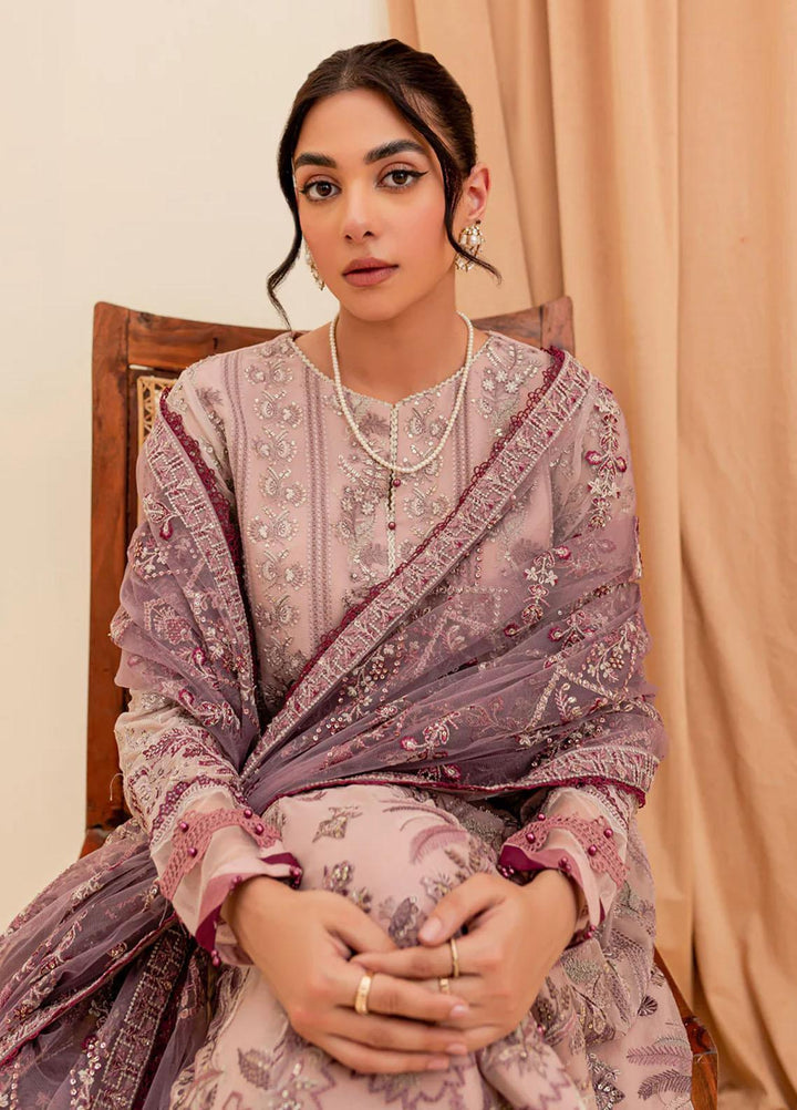 La Mode By Xenia Formals Embroidered Chiffon Suits Unstitched 3 Piece XE23LM Gulfisha - Luxury Collection
