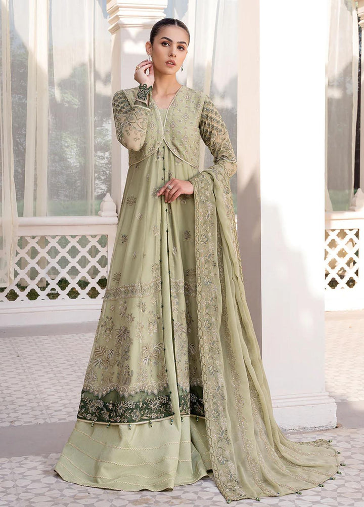 La Mode By Xenia Formals Embroidered Chiffon Suits Unstitched 3 Piece XE23LM Qawee - Luxury Collection