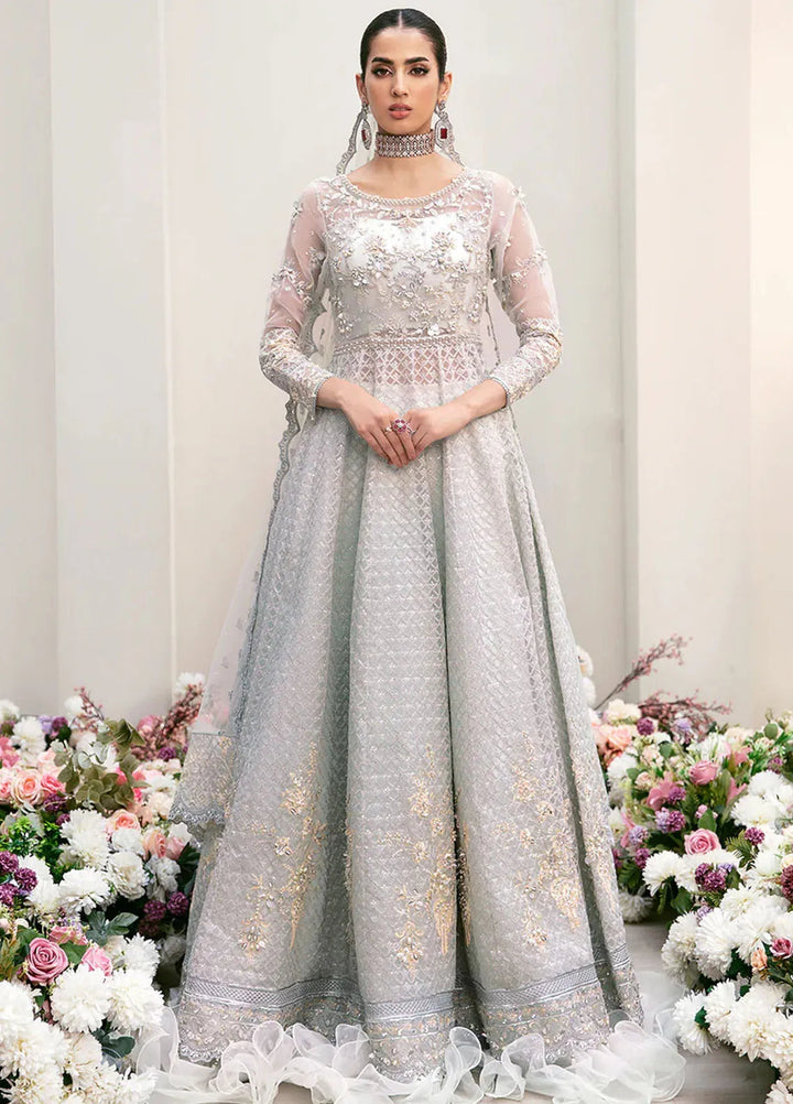 La more By Sardinia Embroidered Organza Unstitched Suit 3 Piece SRD23LM SR-103 Blooming Bud - Wedding Collection