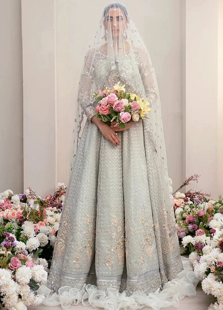 La more By Sardinia Embroidered Organza Unstitched Suit 3 Piece SRD23LM SR-103 Blooming Bud - Wedding Collection