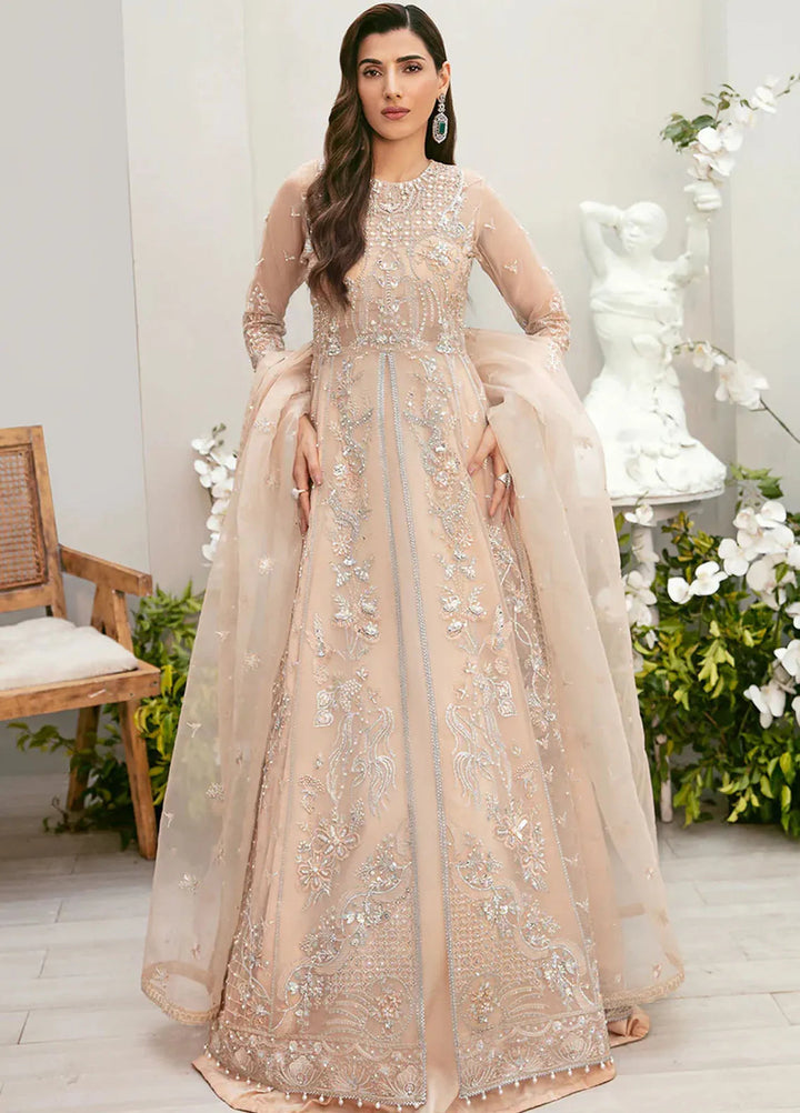 La more By Sardinia Embroidered Organza Unstitched Suit 3 Piece SRD23LM SR-106 Tulip Tales - Wedding Collection