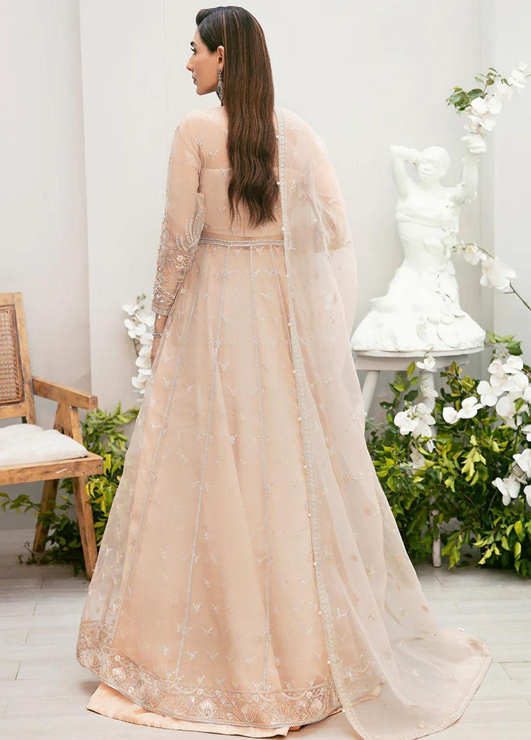 La more By Sardinia Embroidered Organza Suits Unstitched 3 Piece SRD23LM SR-106 Tulip Tales - Wedding Collection