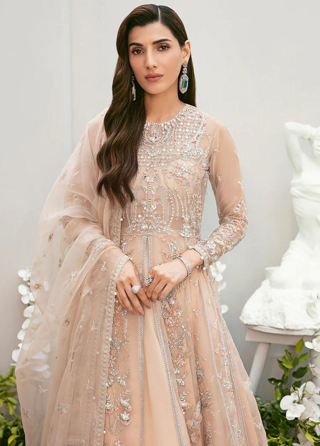 La more By Sardinia Embroidered Organza Suits Unstitched 3 Piece SRD23LM SR-106 Tulip Tales - Wedding Collection