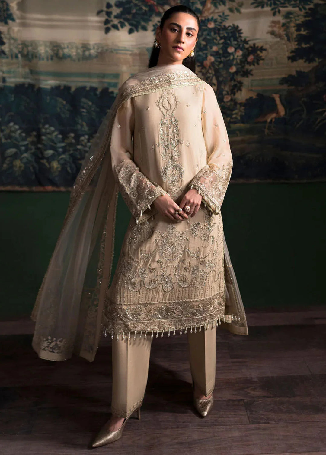 La Regina by Seraph Embroidered Chiffon Suits Unstitched 3 Piece SPH24LR Vanya - Festive Collection