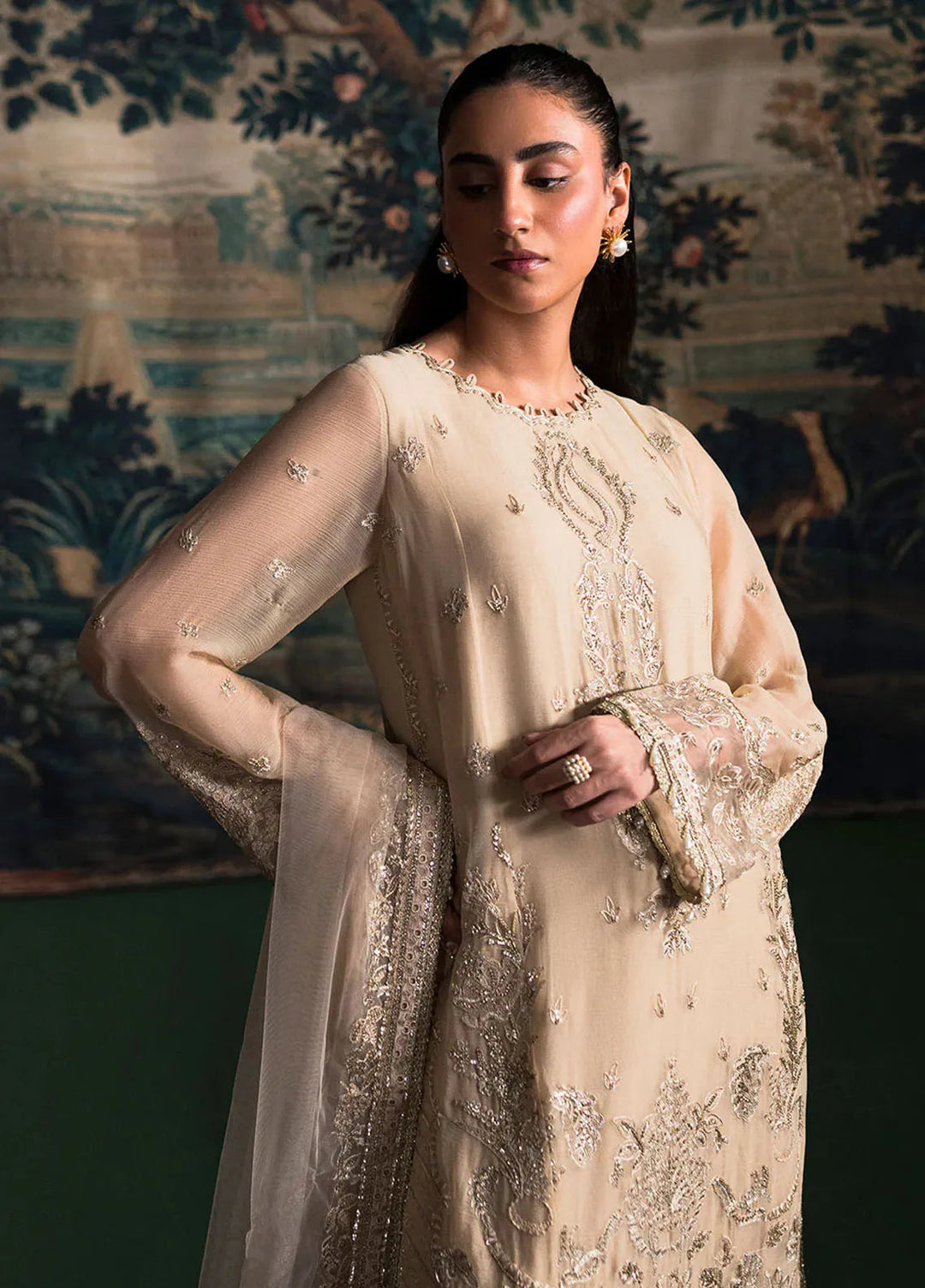 La Regina by Seraph Embroidered Chiffon Suits Unstitched 3 Piece SPH24LR Vanya - Festive Collection