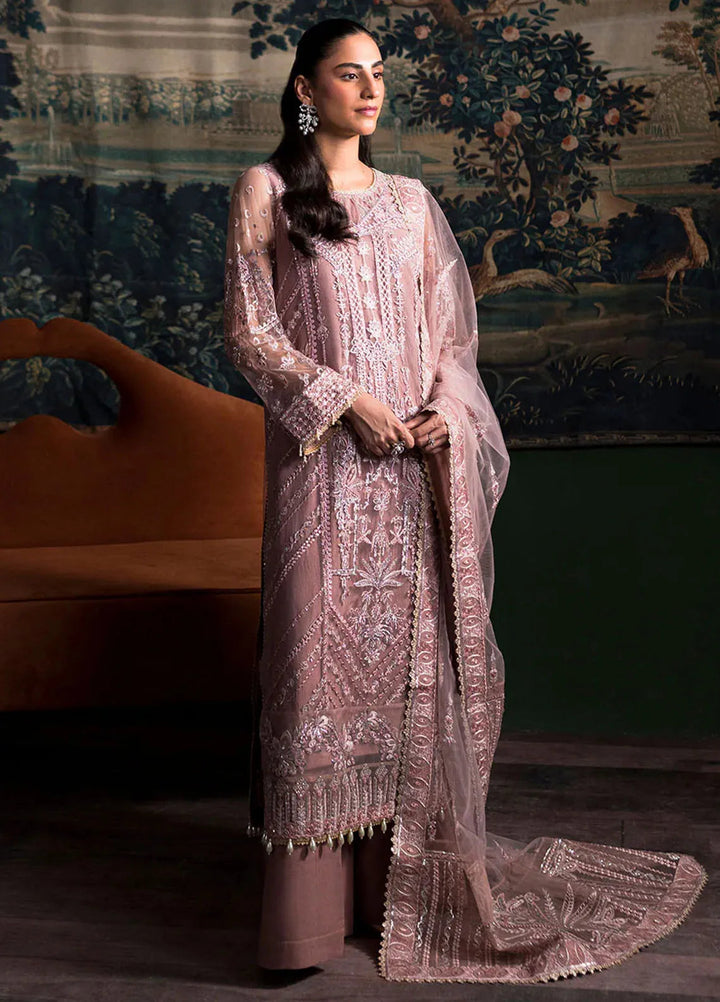 La Regina by Seraph Embroidered Net Suits Unstitched 3 Piece SPH24LR Azalea - Festive Collection