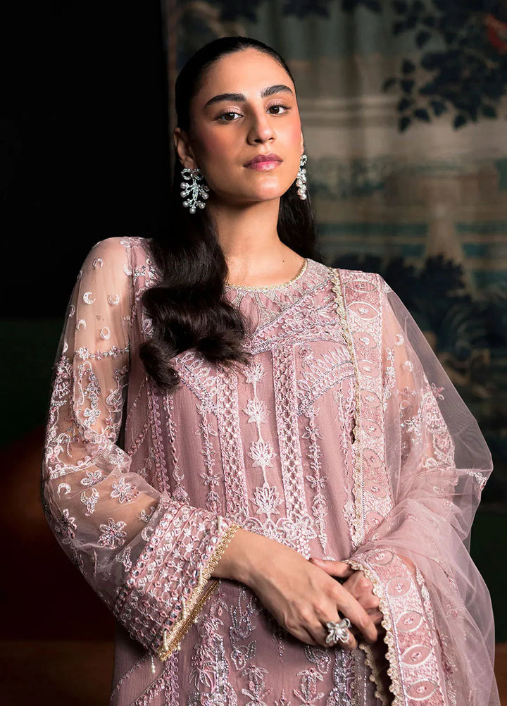 La Regina by Seraph Embroidered Net Suits Unstitched 3 Piece SPH24LR Azalea - Festive Collection