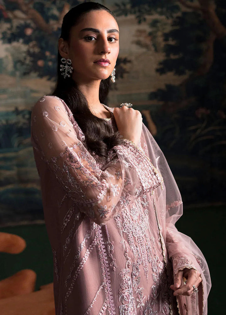 La Regina by Seraph Embroidered Net Suits Unstitched 3 Piece SPH24LR Azalea - Festive Collection
