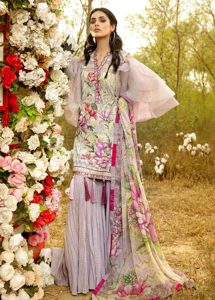La Rose By Adan's Libas Embroidered Lawn Suits Unstitched 3 Piece AL21LR 01 Primrose - Summer Collection