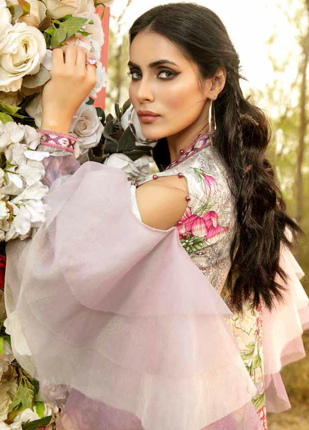 La Rose By Adan's Libas Embroidered Lawn Suits Unstitched 3 Piece AL21LR 01 Primrose - Summer Collection