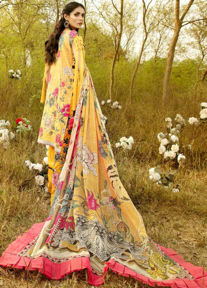 La Rose By Adan's Libas Embroidered Lawn Suits Unstitched 3 Piece AL21LR 07 Aster - Summer Collection